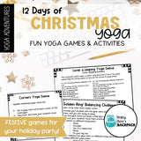 12 Days of Christmas Yoga Lesson| 12 Days of Christmas Yoga Cards, Story & Games