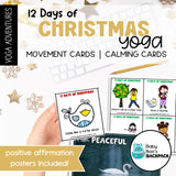 12 Days of Christmas Yoga Lesson| 12 Days of Christmas Yoga Cards, Story & Games
