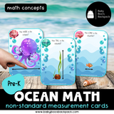 Pre-K Ocean Sorting & Comparison Math Set | Non-Standard Measurement Cards