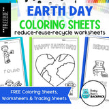 FREE Earth Day Coloring Sheets