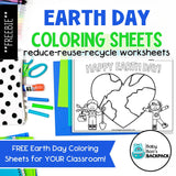FREE Earth Day Coloring Sheets