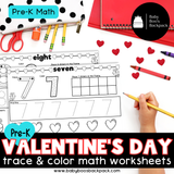 No Prep Love Bug Math Worksheets