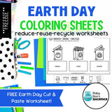 FREE Earth Day Coloring Sheets