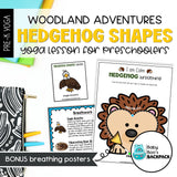 Hedgehog Shapes Yoga Lesson | Woodland Animal Yoga Stories, Yoga Cards & Yoga Games