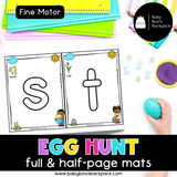 Pre-K Egg Hunt Playdough Mats