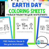 FREE Earth Day Coloring Sheets