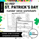 No-Prep St. Patrick's Day Number Sense Worksheets