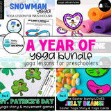 A Year of Yoga Bundle | 12 Yoga Lessons & 12 Printable Yoga Card Sets