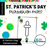 Pre-K St. Patrick's Day Playdough Mats | Numbers 0-20 and Lowercase Letters