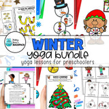 Winter Yoga Bundle | Winter and Christmas Yoga Cards, Stories & Games