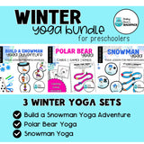 Winter Yoga Bundle | Winter and Christmas Yoga Cards, Stories & Games