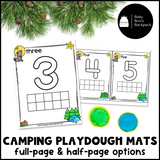 Pre-K Camping Playdough Mats