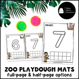 A Day at the Zoo Playdough Mats
