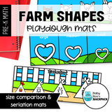 Farm Playdough Shapes | Farm Playdough Shape Mats | Seriation Mats