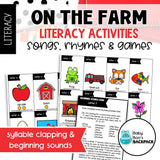 Farm Circle Time Activities & Visuals | Farm Songs, Fingerplays & Literacy Games