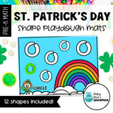 St. Patrick's Day Playdough Shapes | St. Patrick's Day Playdough Mats | Seriation