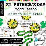 St. Patrick's Day Yoga for Preschoolers | Lucky the Leprechaun Yoga Story & Yoga Cards