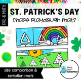 St. Patrick's Day Playdough Shapes | St. Patrick's Day Playdough Mats | Seriation