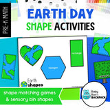 Earth Day Shape Activities | Earth Day Shape Task Cards, Worksheets & Sorting Games