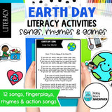 Earth Day Literacy Activities for Circle Time | Songs, Rhymes & Literacy Games