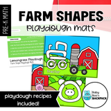 Farm Playdough Shapes | Farm Playdough Shape Mats | Seriation Mats