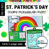 St. Patrick's Day Playdough Shapes | St. Patrick's Day Playdough Mats | Seriation