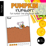 Pumpkin Numbers | Number Tracers, Counting Mats & Coloring Worksheets