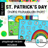 St. Patrick's Day Playdough Shapes | St. Patrick's Day Playdough Mats | Seriation