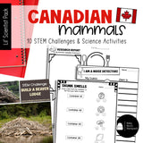 Canadian Mammals Science | Activities, Experiments & Science Center Printables