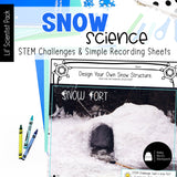 Snow Science | Activities, Experiments & Science Center Printables