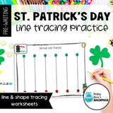 St. Patrick's Day Line & Shape Tracing | Line & Shape Tracing Mats and Worksheets