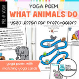 Animal Yoga Poem & Yoga Cards | Animal Yoga Poses