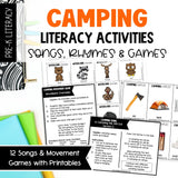 Camping Circle Time Activities & Visuals | Camping Songs, Fingerplays & Literacy Games