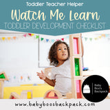 Toddler Developmental Checklist {BONUS: Flashcards}