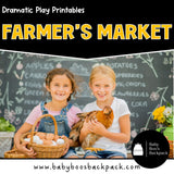 Farmer's Market Dramatic Play Printables