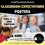 Classroom Expectations Lesson Plan & Classroom Rules Posters