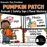 Pumpkin Patch Dramatic Play Printables for Preschoolers