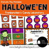 Halloween Dramatic Play Printables: Frankenstein's Candy Laboratory