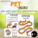 Pet Yoga Lesson & Yoga Cards | Pet Animal Yoga Poses | Calming Strategies