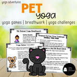 Pet Yoga Lesson & Yoga Cards | Pet Animal Yoga Poses | Calming Strategies