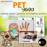 Pet Yoga Lesson & Yoga Cards | Pet Animal Yoga Poses | Calming Strategies